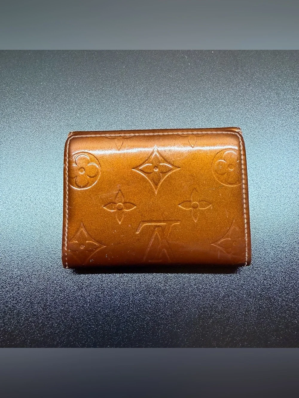 Louis Vuitton Bronze Vernis Compact Wallet